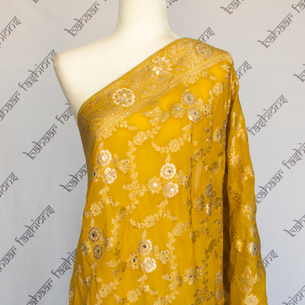 Shimmer Banarsai - Yellow