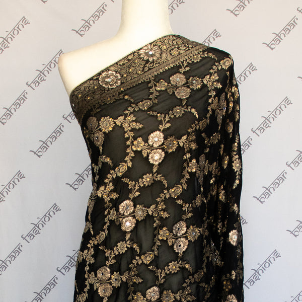 Shimmer Banarsi - Black