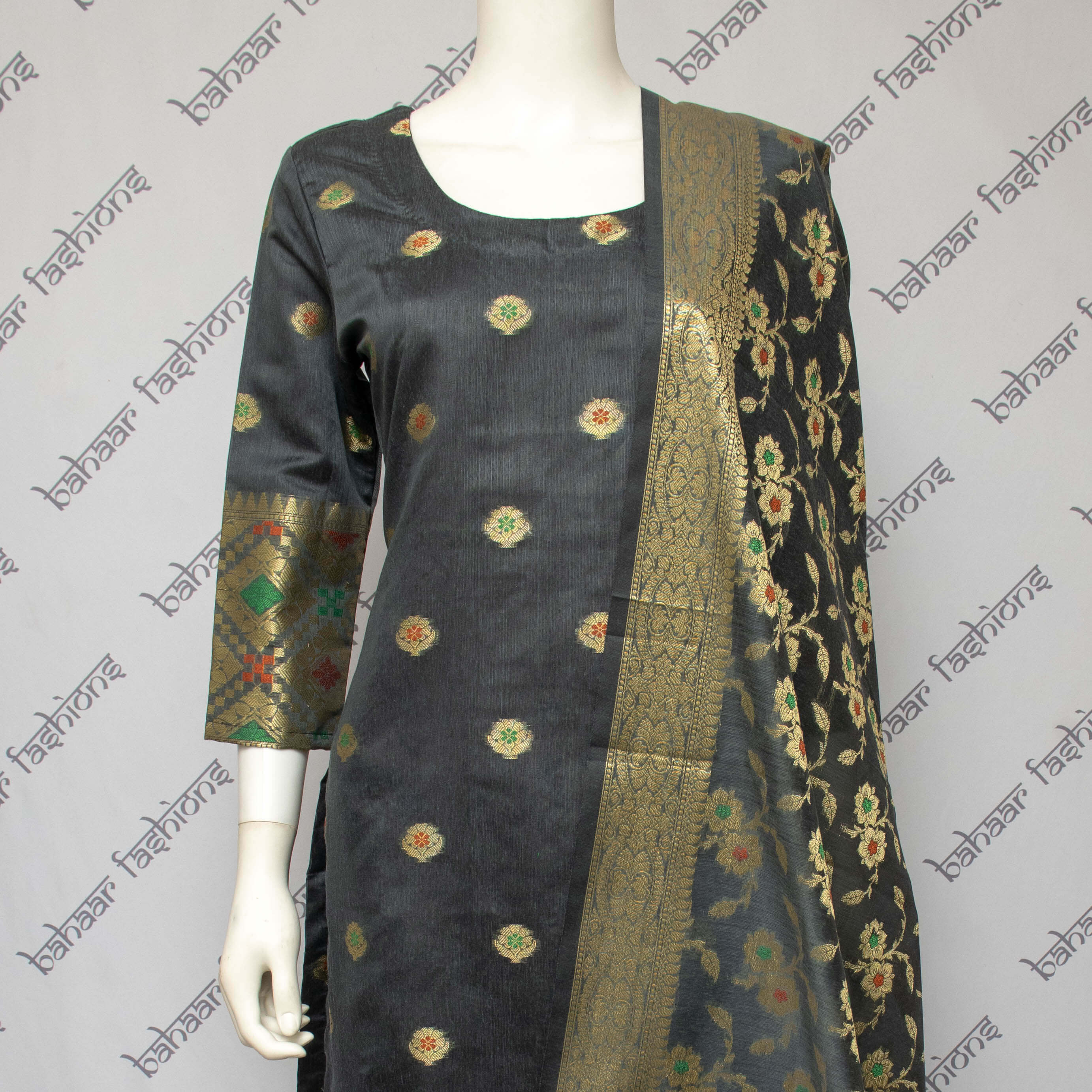 Banarsi - Grey Design 1