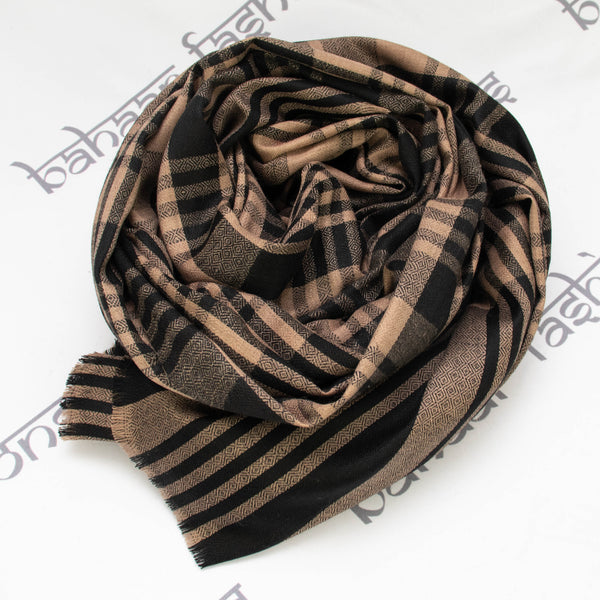 Plaid Shawl - Black