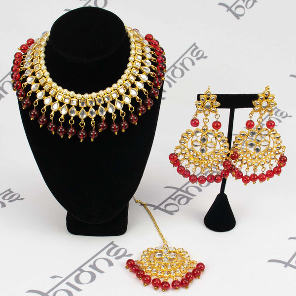 Malika Necklace - Red