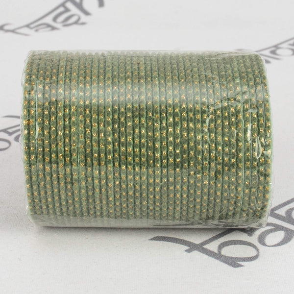 Velvet Glitter - Sage Green