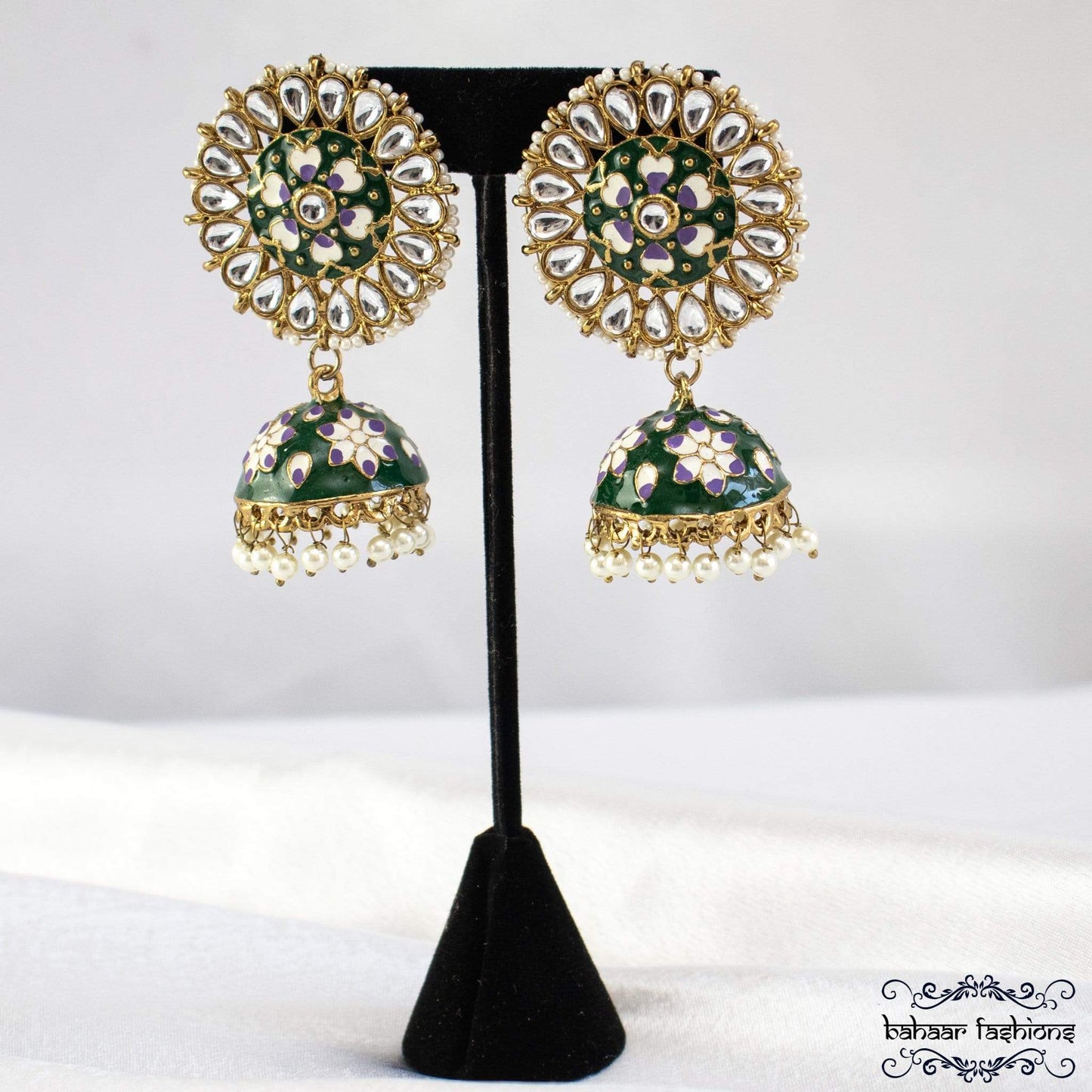 Bahaar Fashions Chameli Kundan Jhumkis