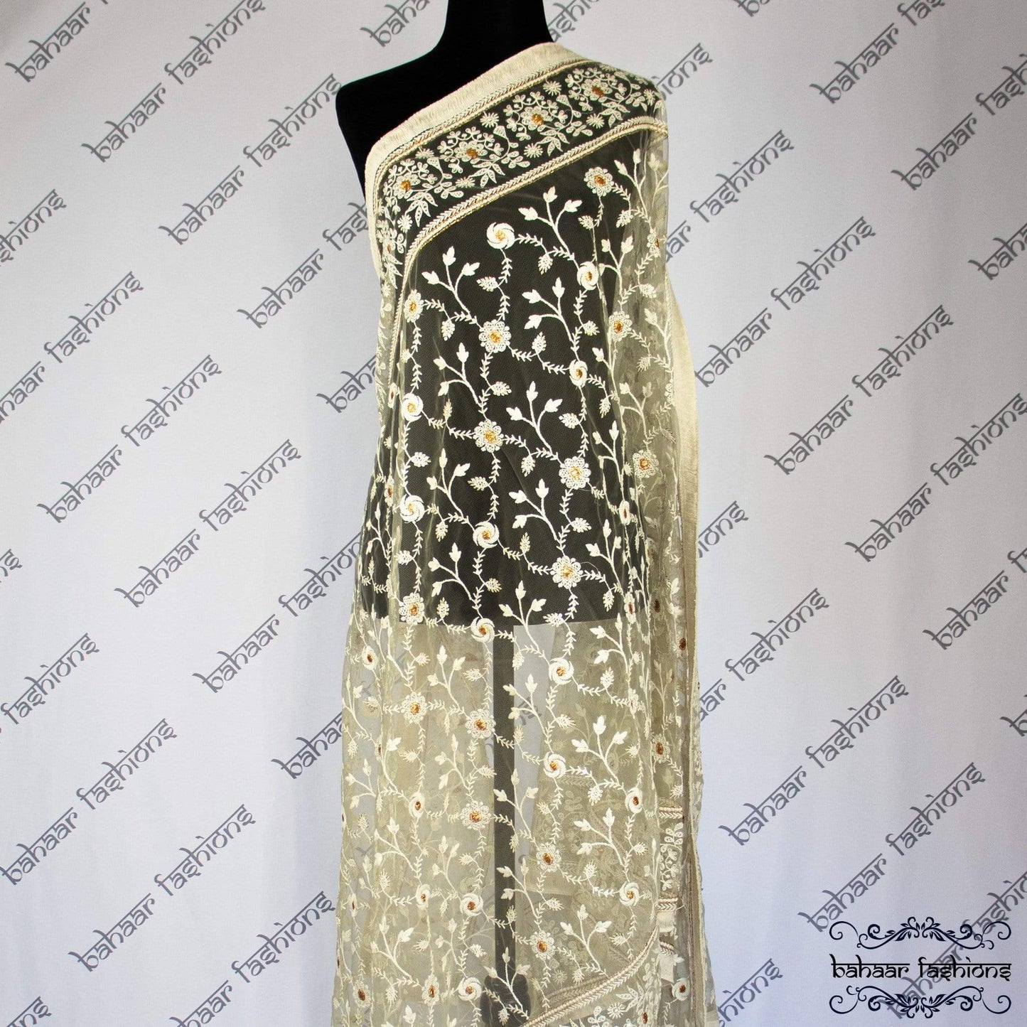 Bahaar Fashions Charcoal Dhuppata
