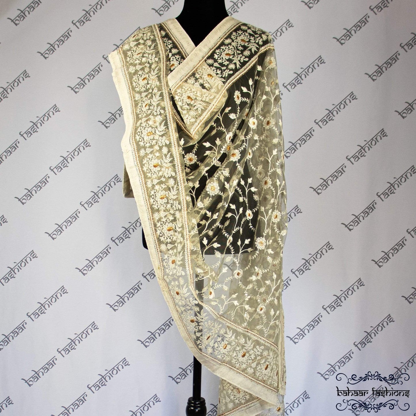 Bahaar Fashions Charcoal Dhuppata
