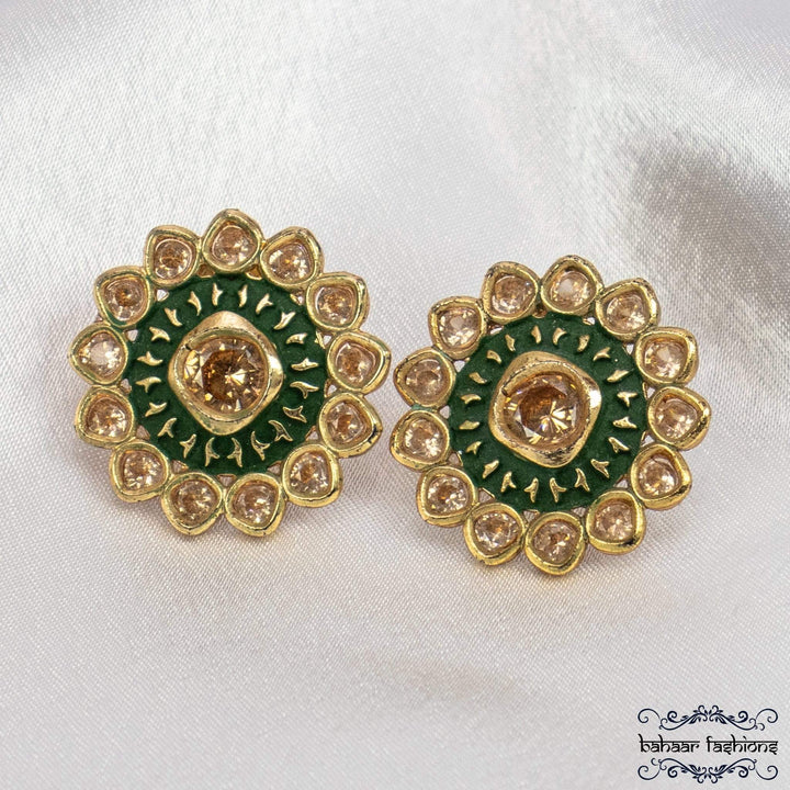 Bahaar Fashions Evergreen Stud Earrings