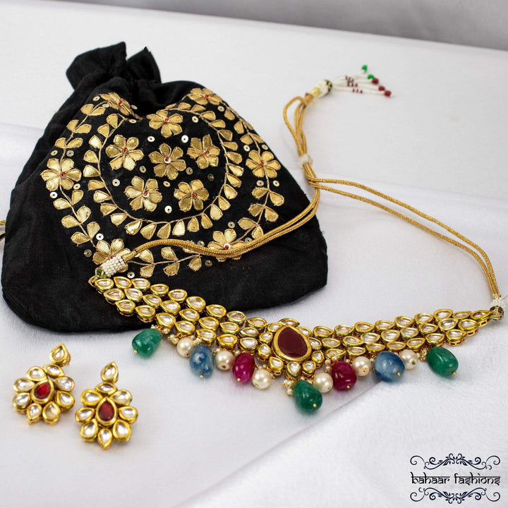 Bahaar Fashions Majestic Kundan Choker Set