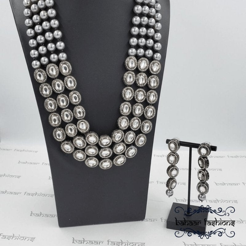 Bahaar Fashions Oxidized Kundan Haar