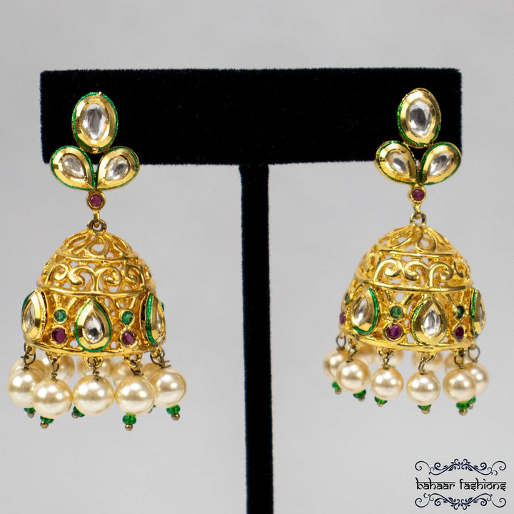 Bahaar Fashions Razia Jhumki Earrings