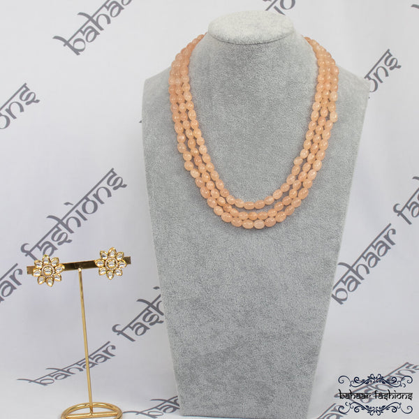 Charm Necklace - Soft Peach