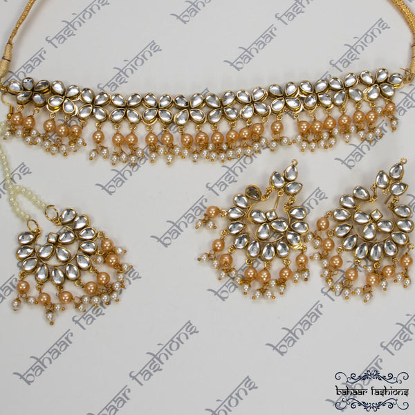 Meera Choker Set - Champagne