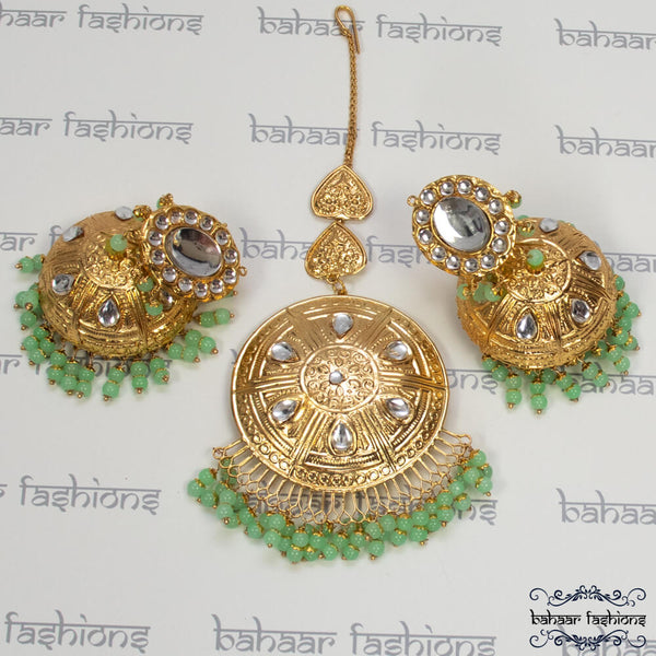 Heer Tikka Set - Mint Green