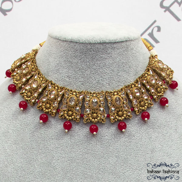 Umaiza Necklace - Ruby