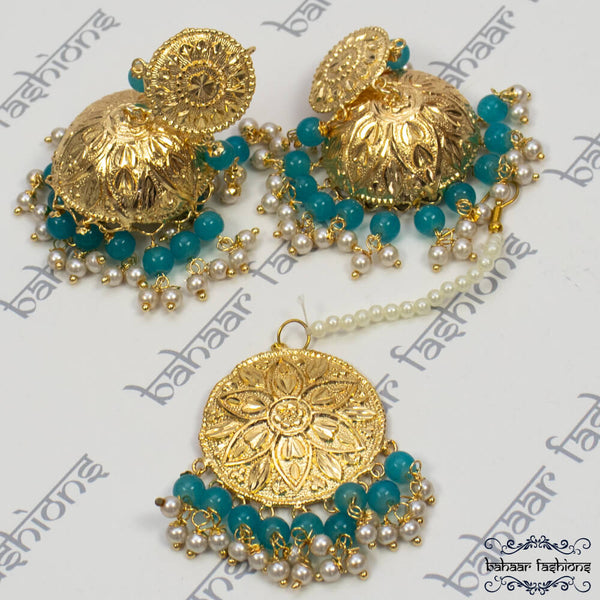 Rajni Tikka Set - Turquoise